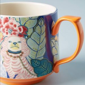 Anthro PAIGE Gemmel Eastern Animal Dog Mug